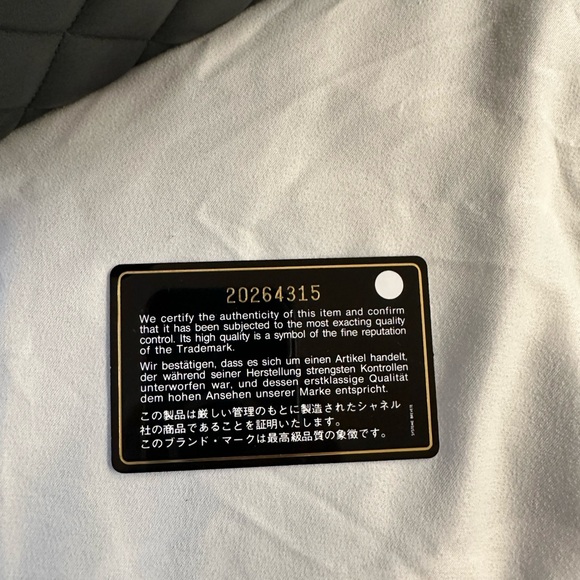 ❌SOLD❌ Authentic Chanel Jumbo Double Flap Dark Gray with Silver Hardware - Picture 15 of 15